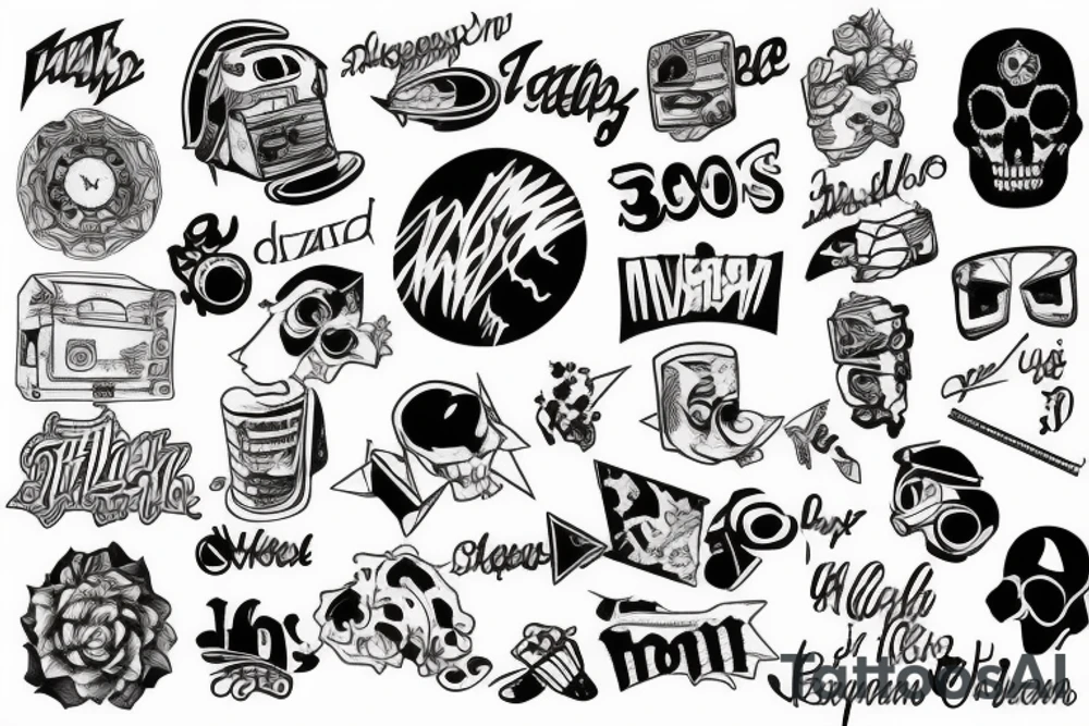 90s theme tattoo idea