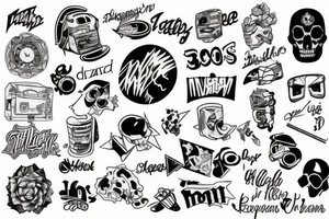 90s theme tattoo idea