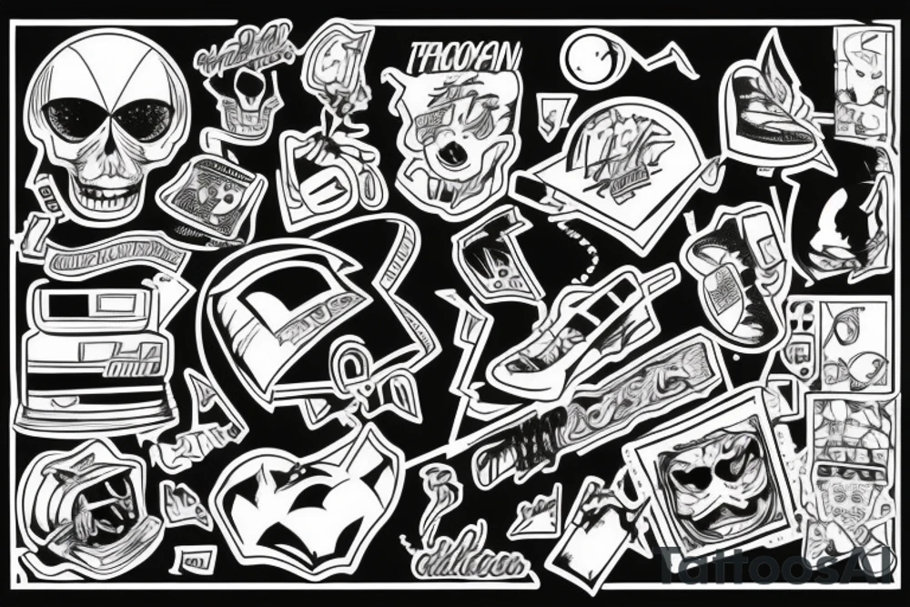90s theme tattoo idea