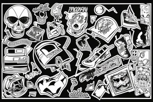 90s theme tattoo idea