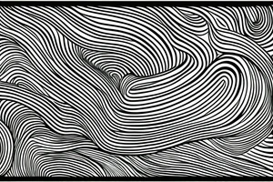 Silhouette of a wave in one single and continuous line. tattoo idea
