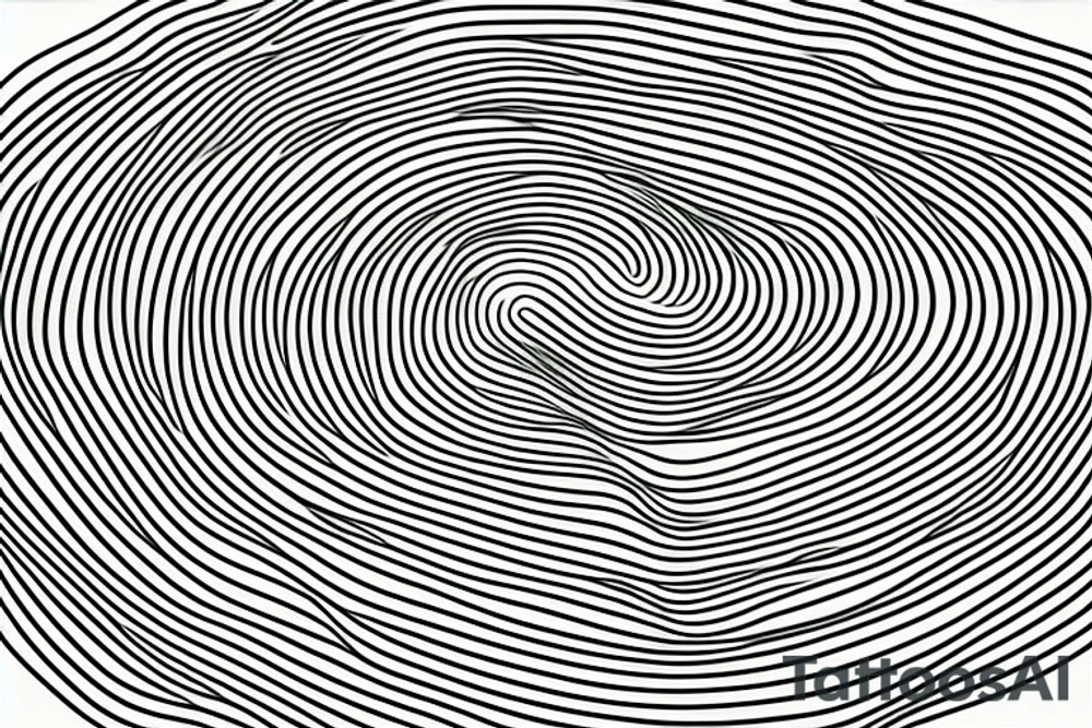 Silhouette of a wave in one single and continuous line. Only one single line. tattoo idea