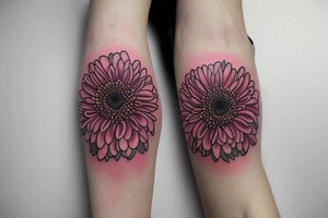 chrysanthemum flower design tattoo idea