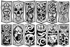 old school sleeve tattoo idea