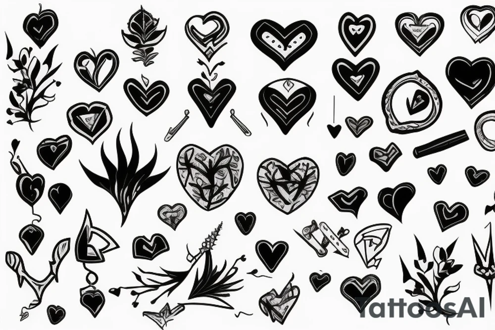 heart with thorns tattoo idea