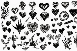 heart with thorns tattoo idea