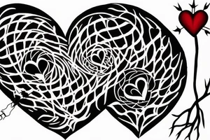heart with thorns tattoo idea