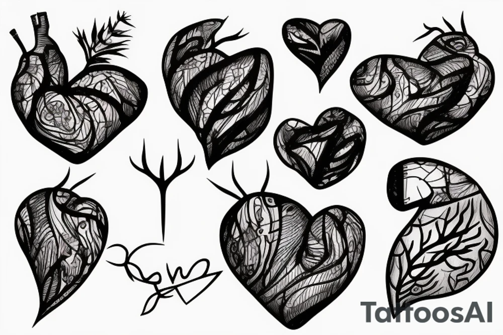 heart with thorns tattoo idea