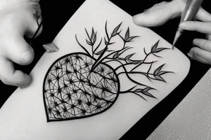heart with thorns tattoo idea