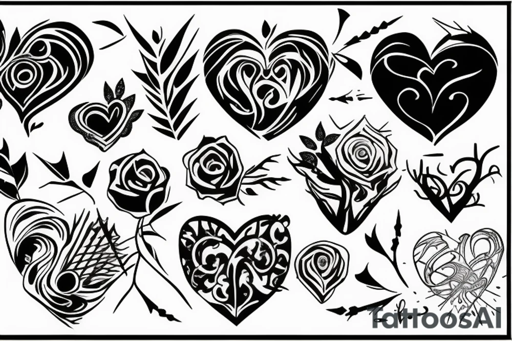 heart with thorns tattoo idea