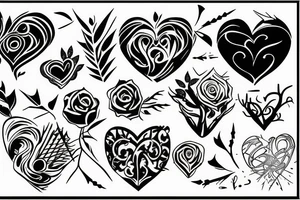 heart with thorns tattoo idea