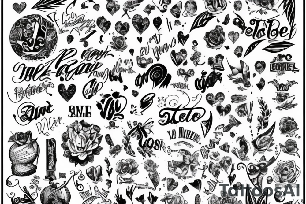 echte liebe tattoo idea