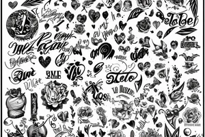 echte liebe tattoo idea