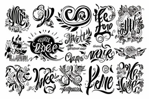 echte liebe tattoo idea