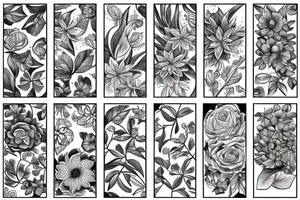 botanical flowers that look real tattoo idea