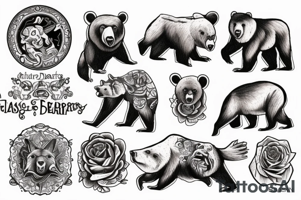 bear tattoo idea