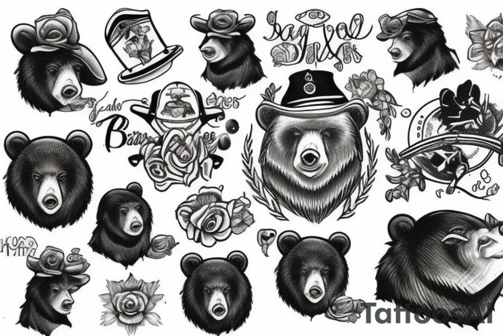 bear tattoo idea