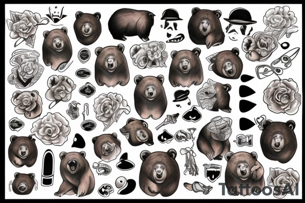 bear tattoo idea