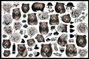 bear tattoo idea