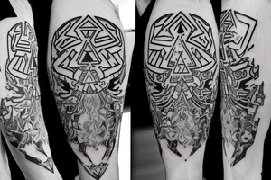 The Legend Of Zelda Link Holding Master Sword tattoo idea