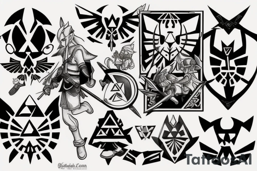 The Legend Of Zelda tattoo idea