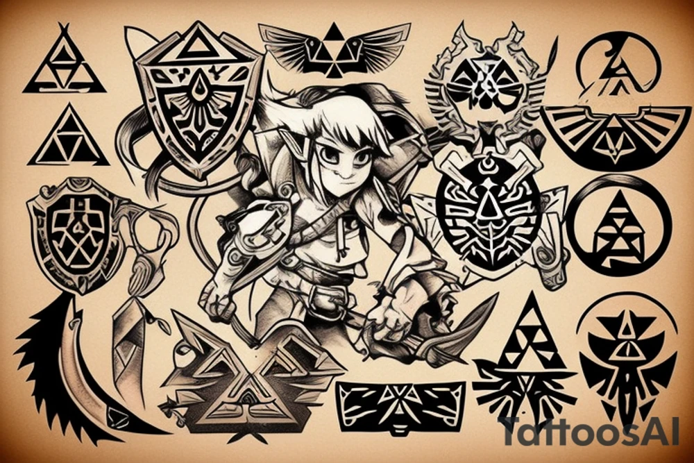 The Legend Of Zelda tattoo idea