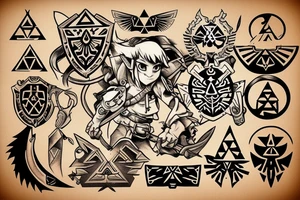 The Legend Of Zelda tattoo idea