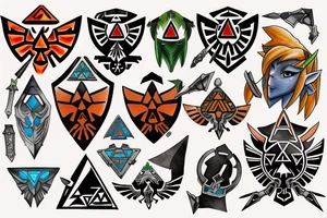 The Legend Of Zelda Link tattoo idea