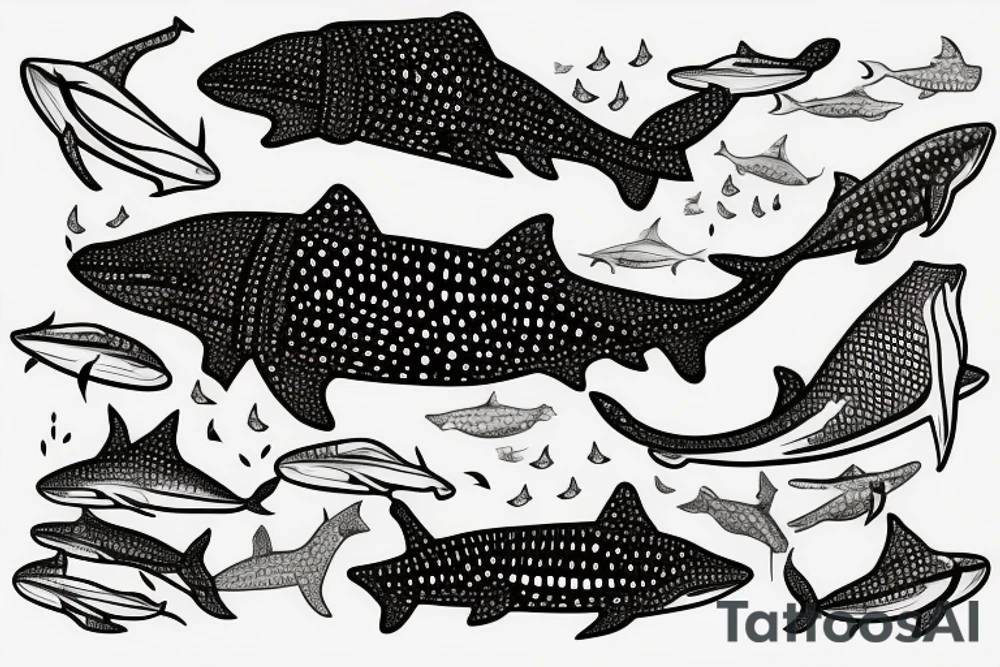 Whale shark tattoo idea
