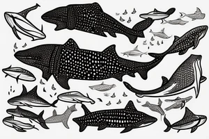 Whale shark tattoo idea