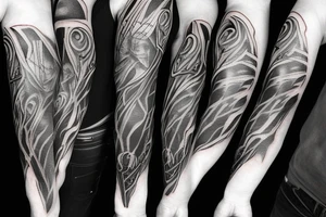 hyper realistic Dark Gothic style time being lost to alcohol sleeve tattoo tattoo idea