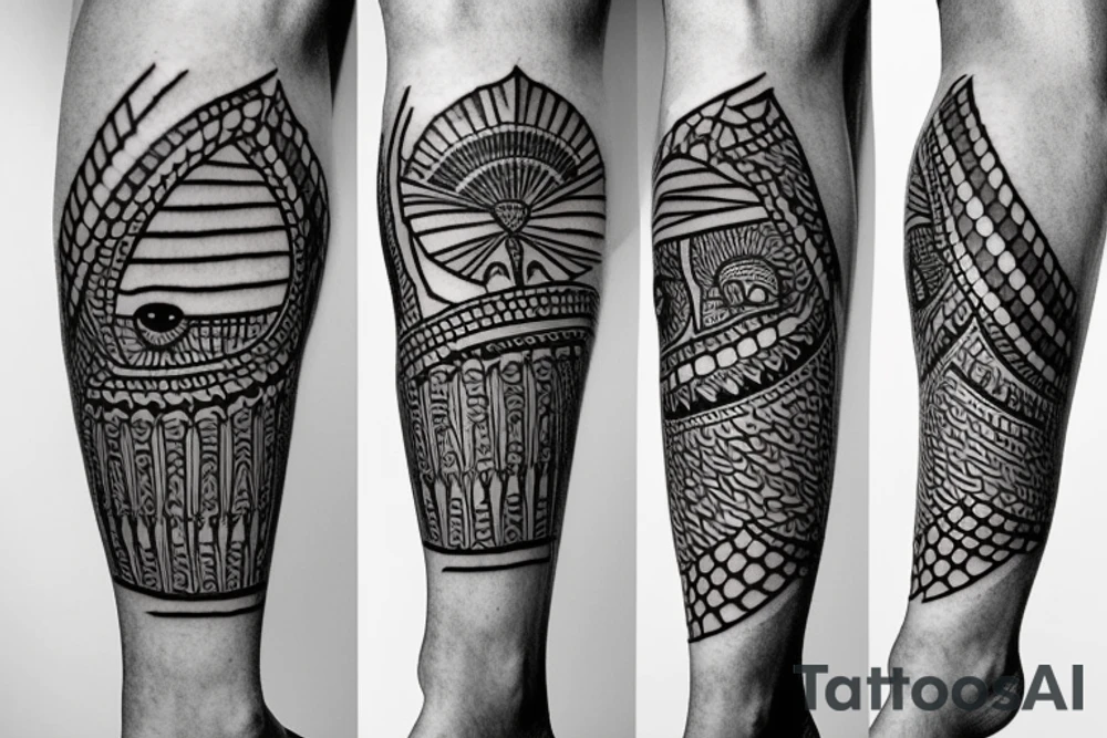 Egyptian King skull
 leg sleeve tattoo idea