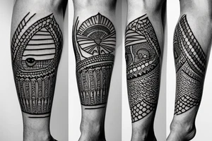 Egyptian King skull
 leg sleeve tattoo idea