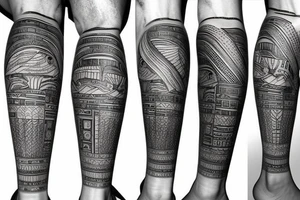 Egyptian King
 leg sleeve tattoo idea