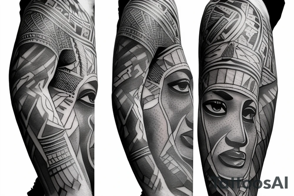 Egyptian King
 sleeve tattoo idea