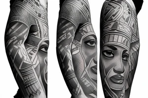Egyptian King
 sleeve tattoo idea
