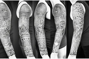 King sleeve tattoo idea