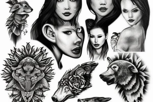 tundra wildness tattoo idea