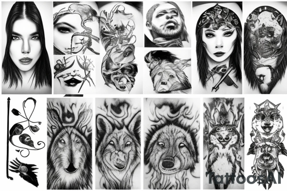 tundra wildness tattoo idea