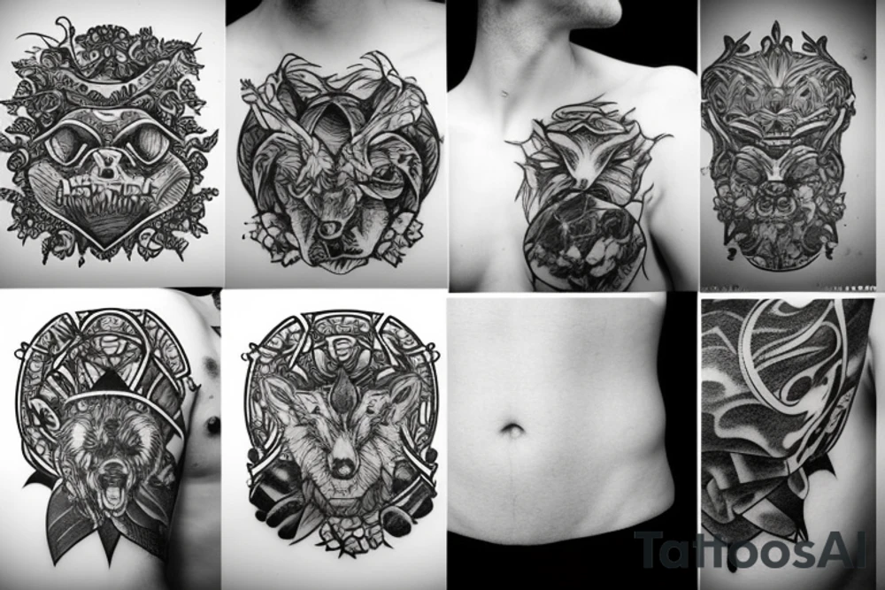 tundra wildness tattoo idea