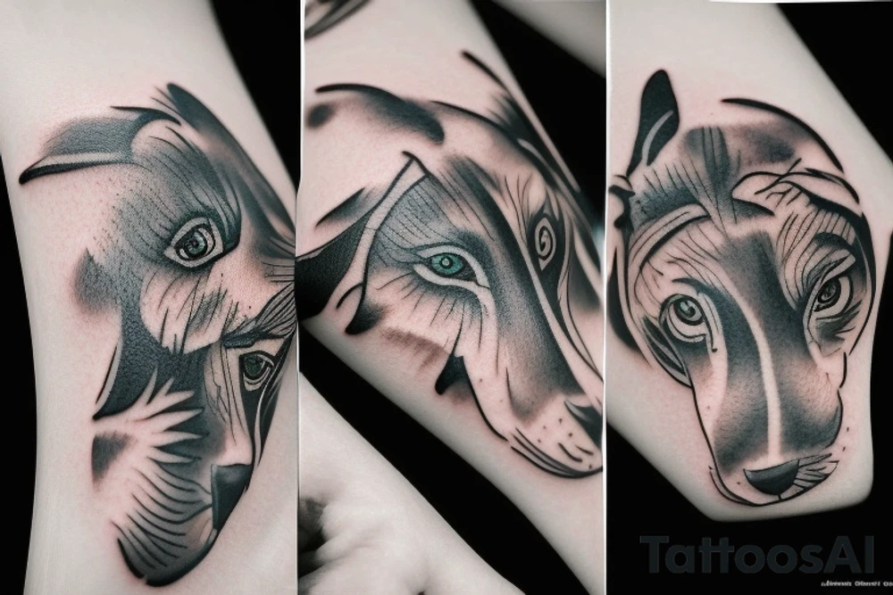 realistic animal tattoo idea