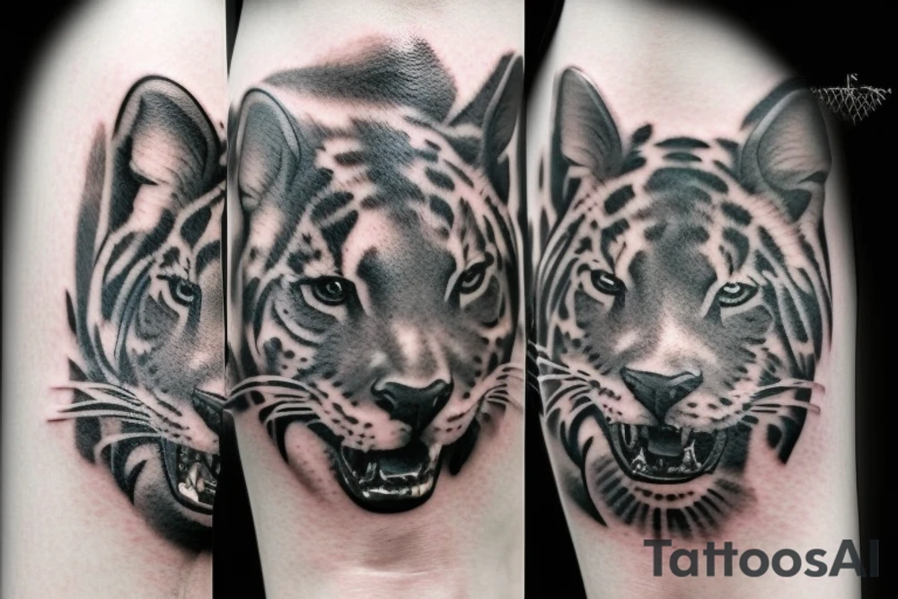 realistic animal tattoo idea