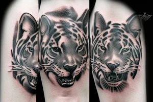 realistic animal tattoo idea