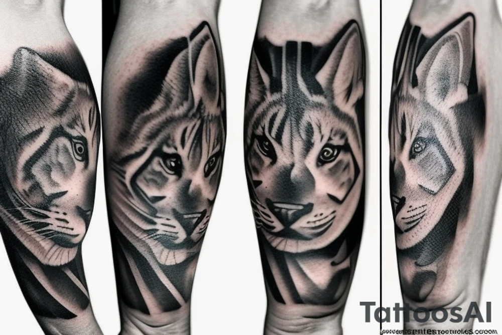 realistic animal tattoo idea