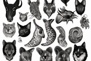 realistic animal tattoo idea
