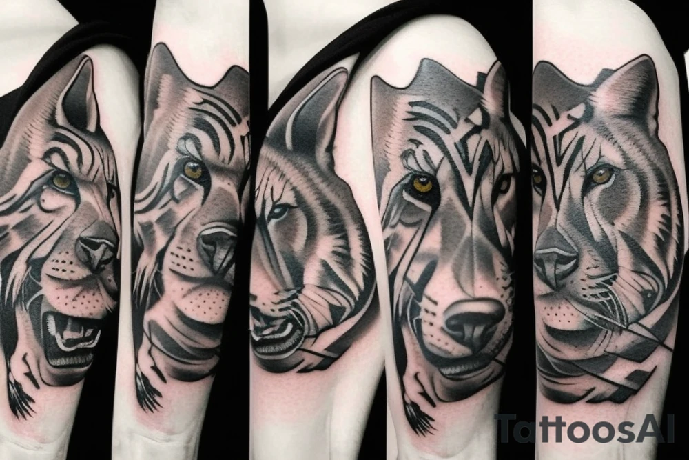 realistic animal tattoo idea