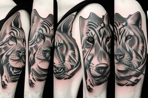 realistic animal tattoo idea
