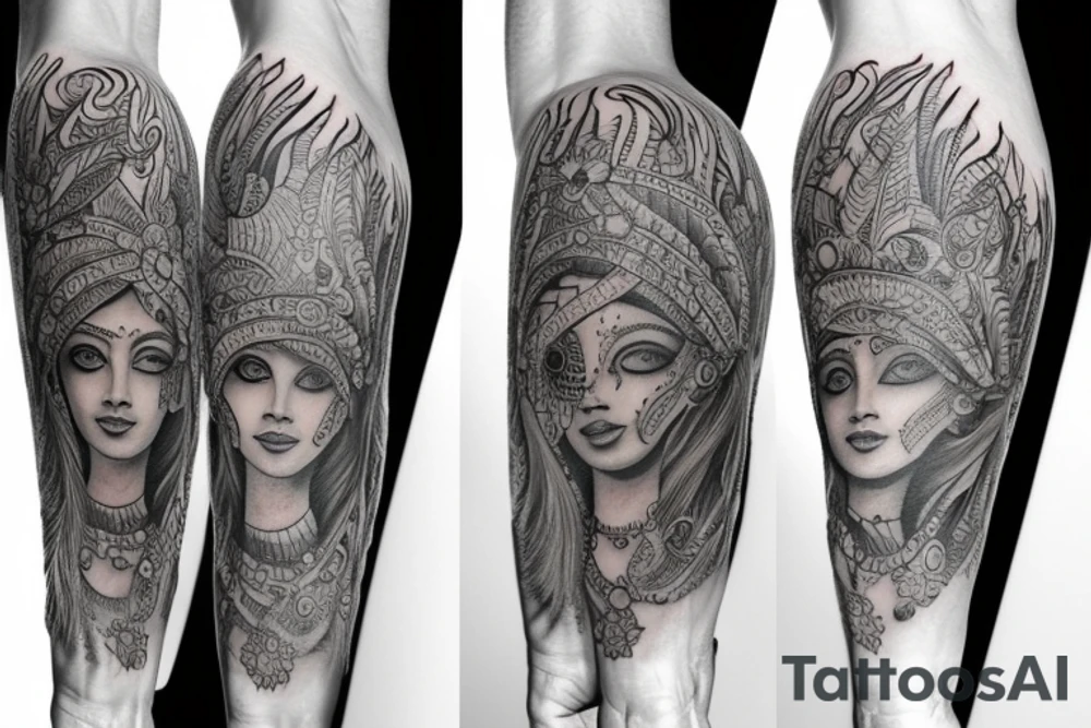 realistic indian tattoo tattoo idea