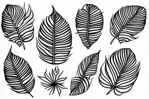 Realistic Monstera leaf, Swiss cheese plant tattoo idea