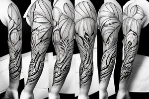 Realistic Monstera leaf, Swiss cheese plant tattoo idea